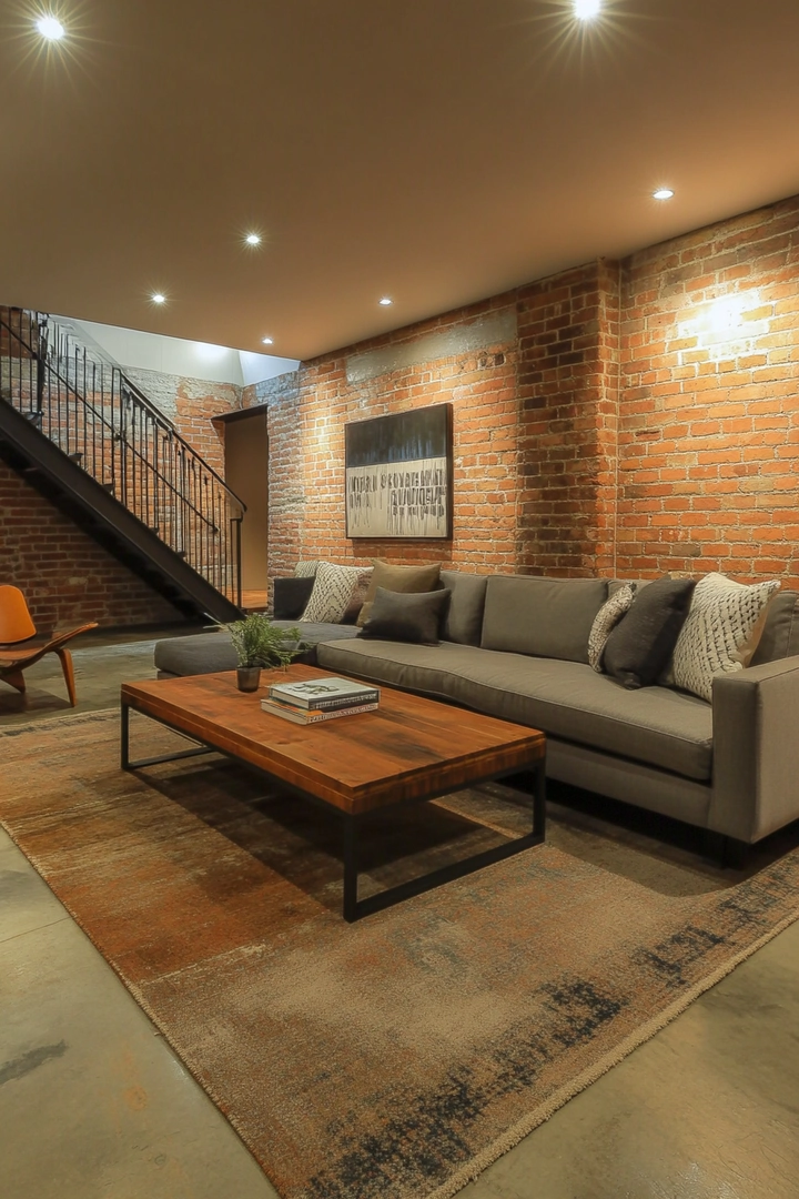 basement brick wall ideas 72