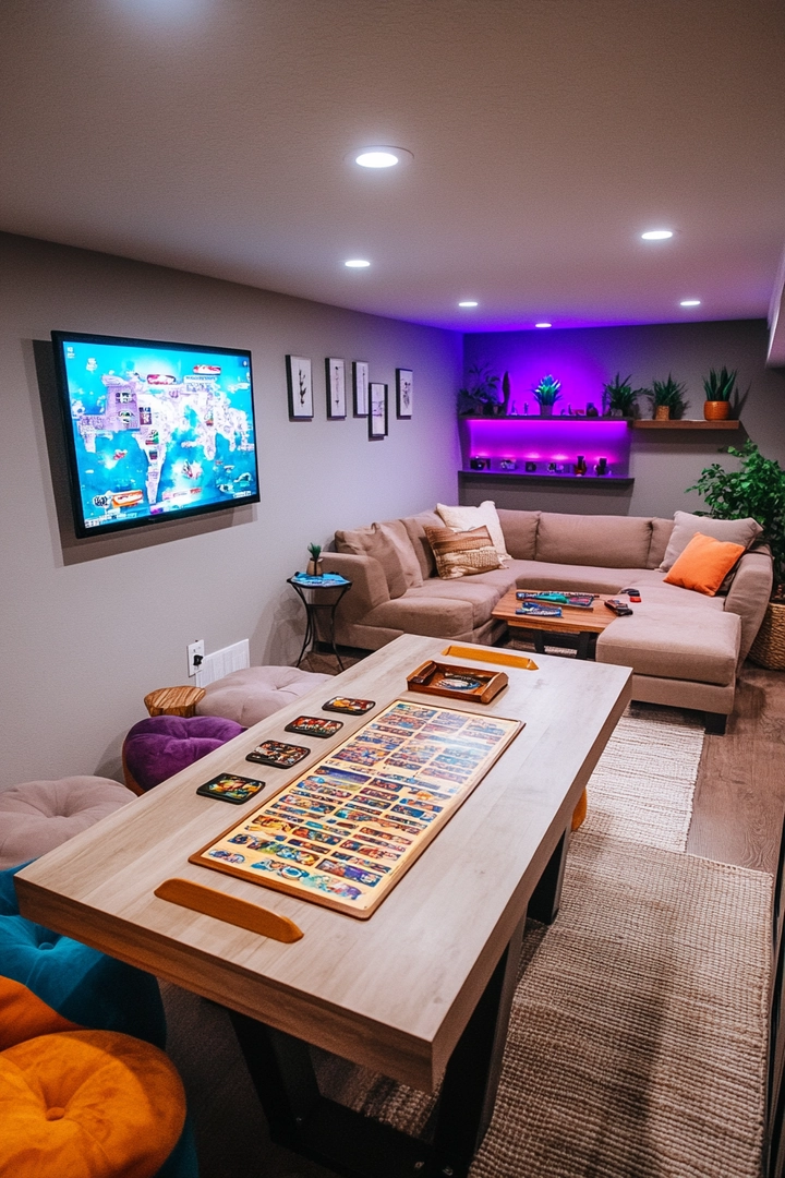 basement game room ideas 50