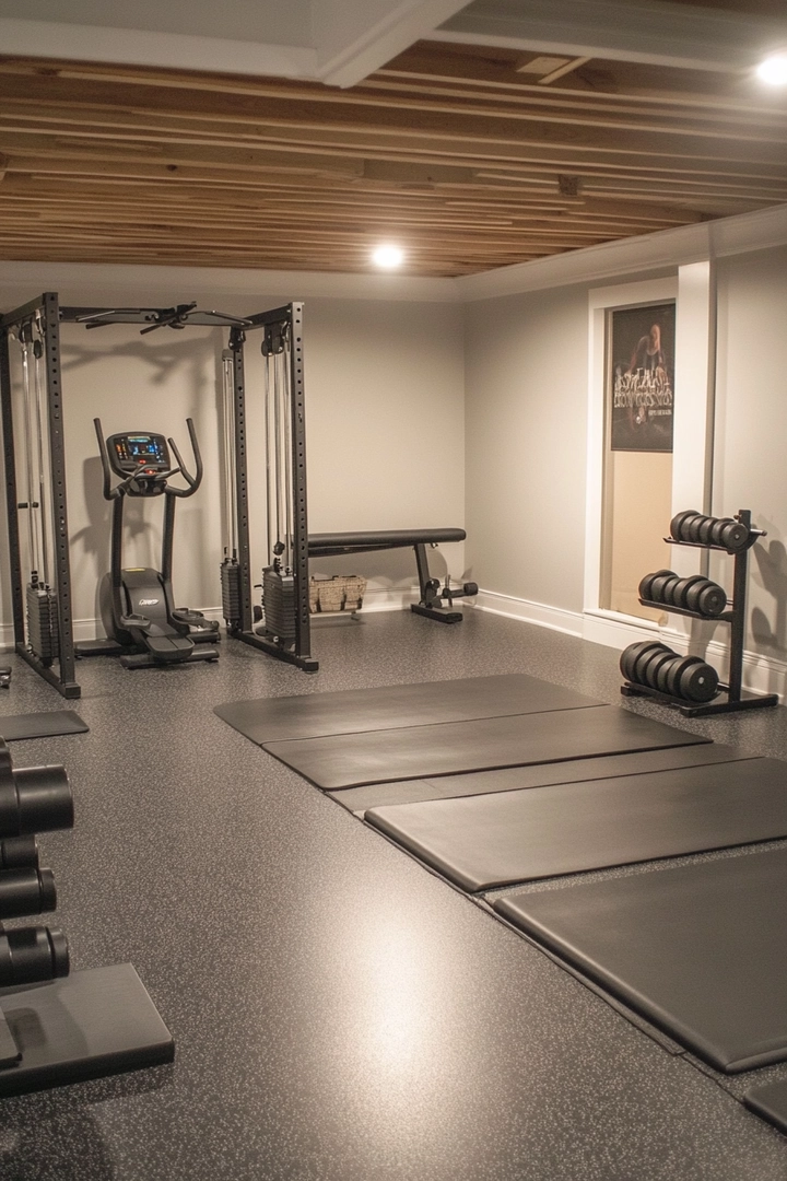 basement gym ideas 35