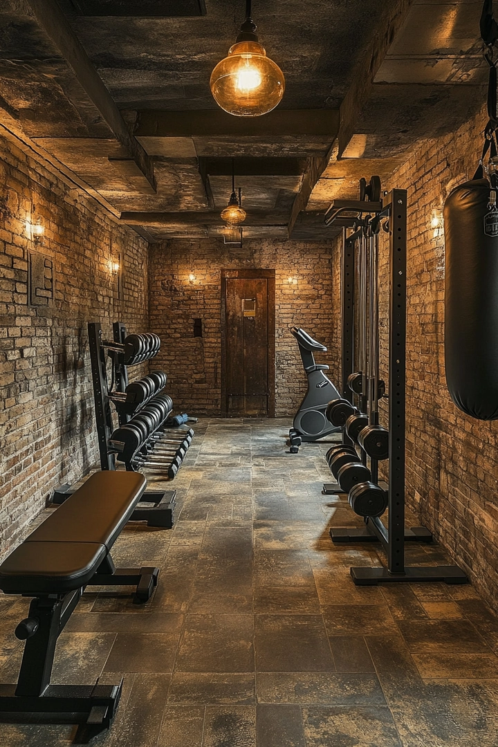 basement gym ideas 59