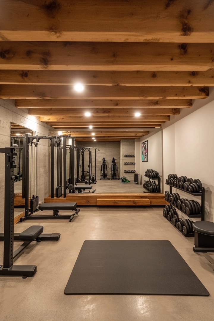 basement gym ideas 62