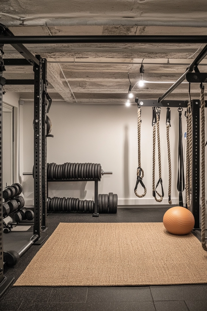 basement gym ideas 70