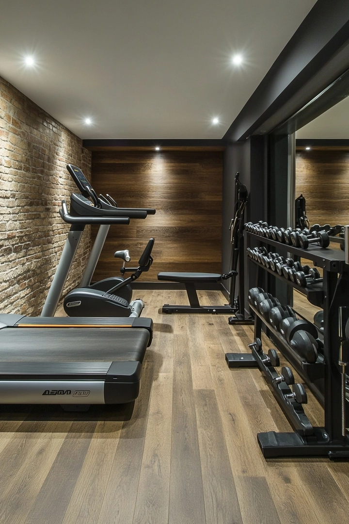 basement gym ideas 80