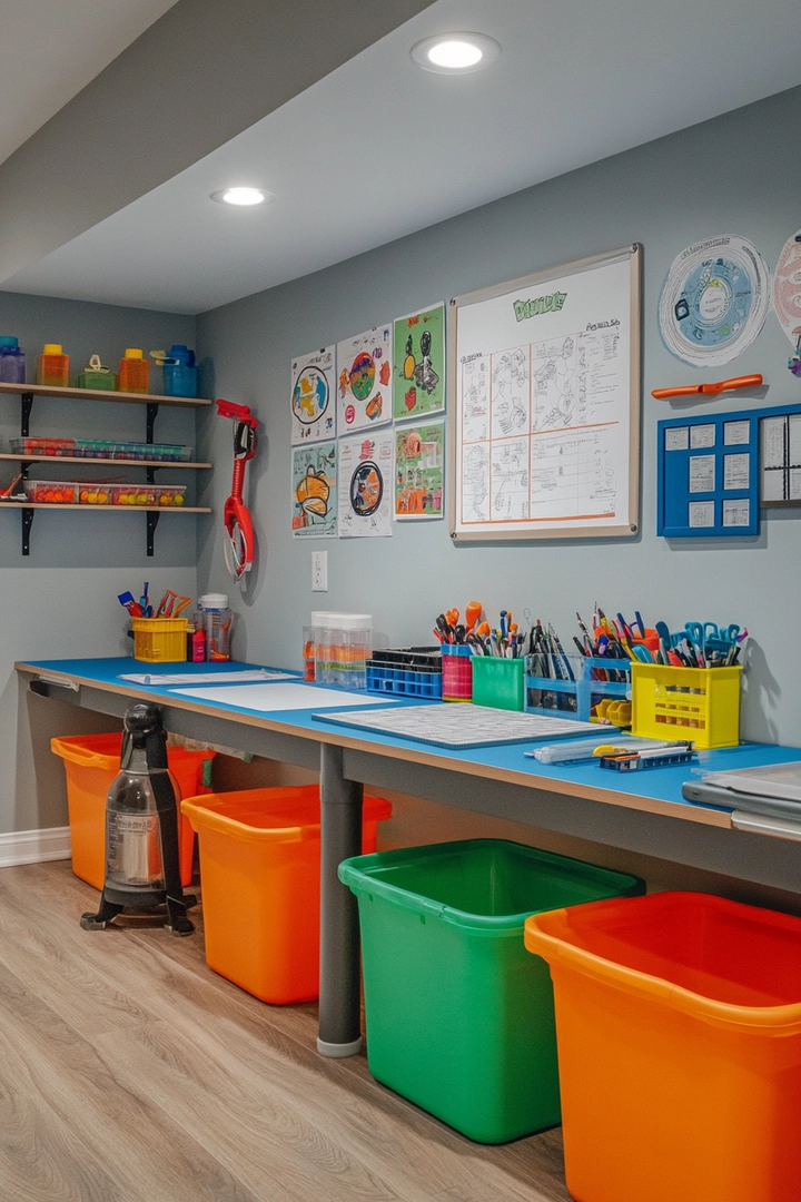 basement ideas for kids 14