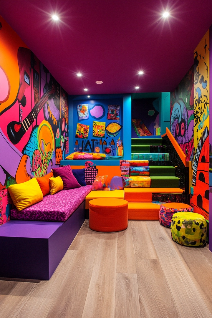 basement ideas for kids 65