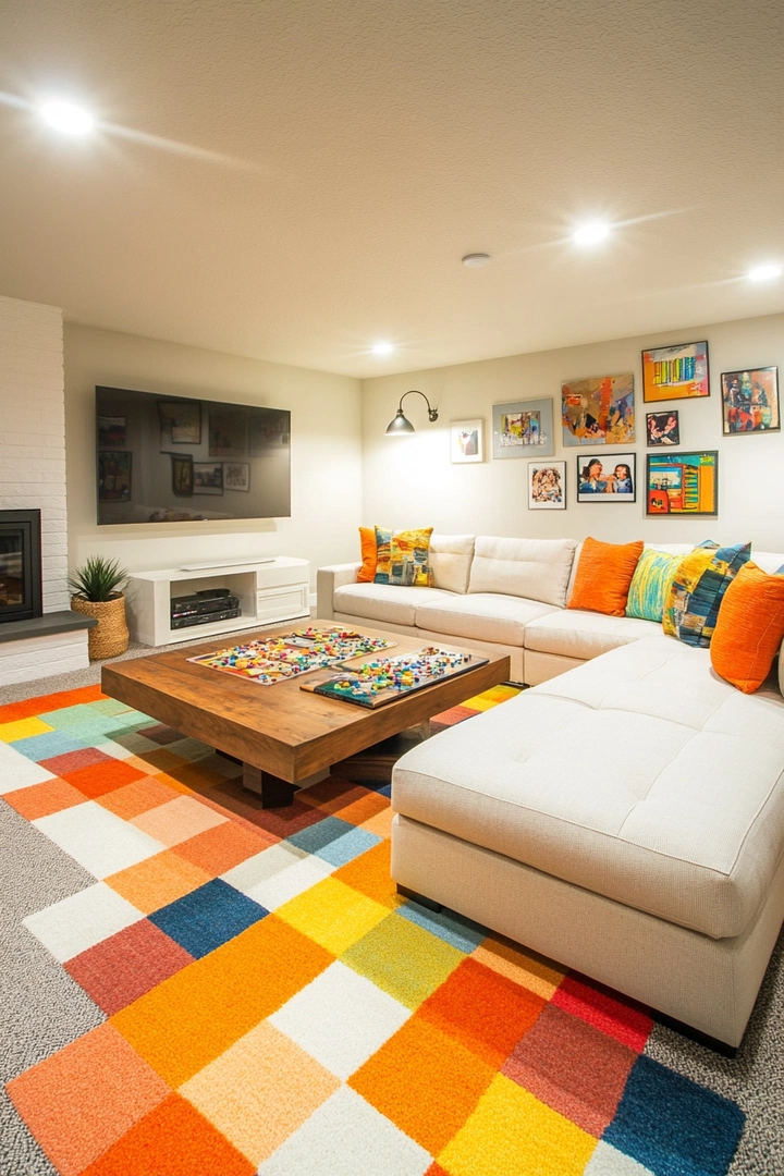 basement ideas with carpet 50