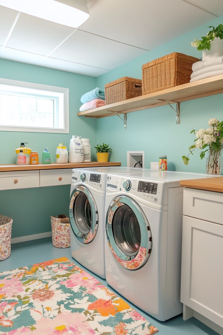 basement laundry room ideas 76