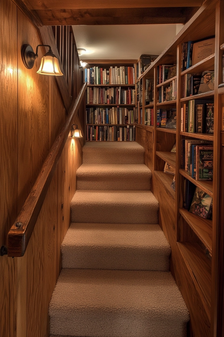 basement stairs ideas 56