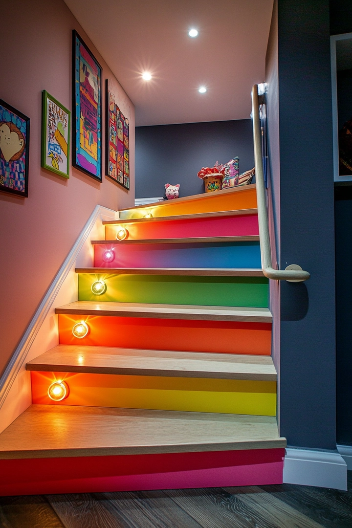 basement stairs ideas 75