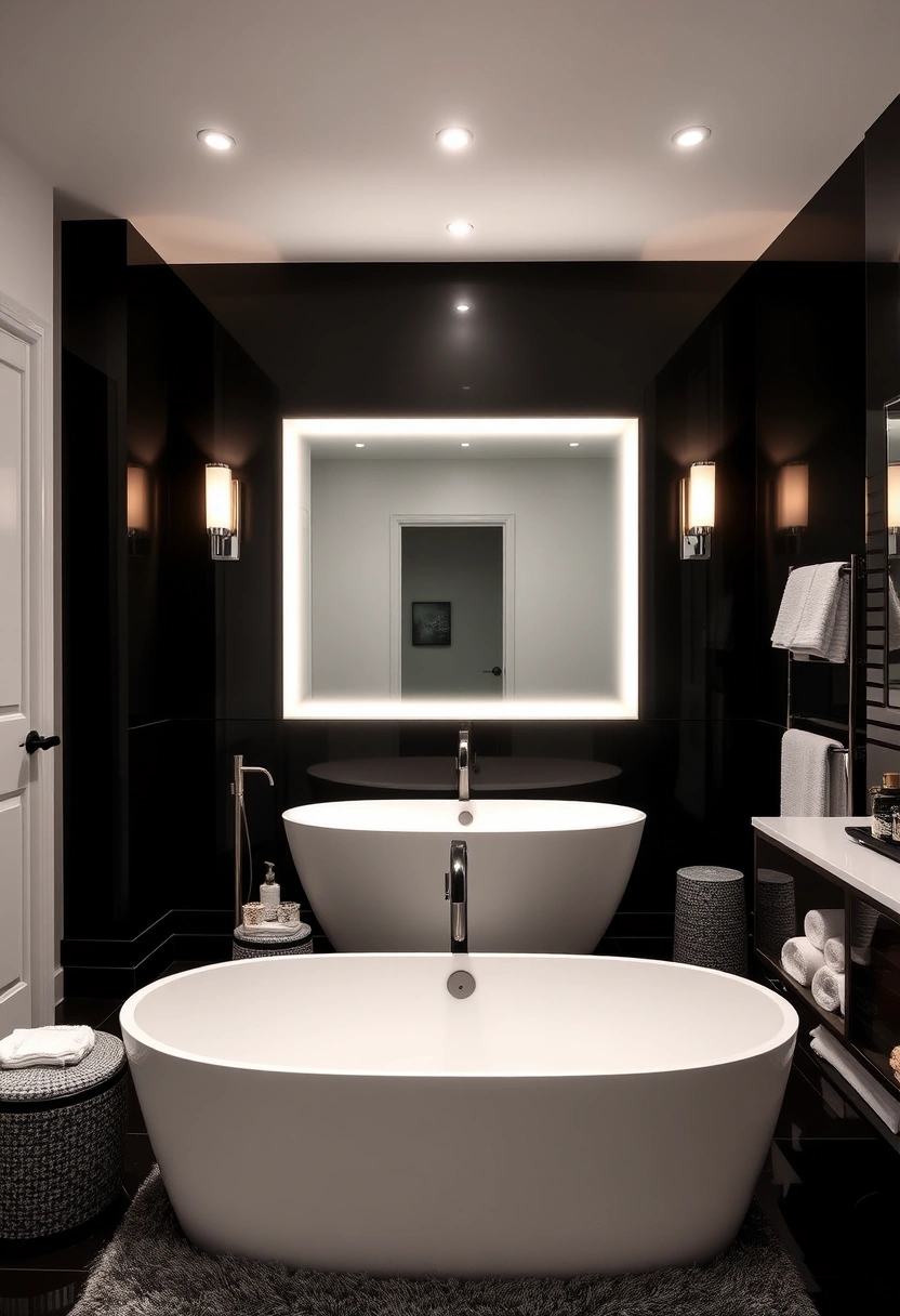 black and white bathroom ideas 13