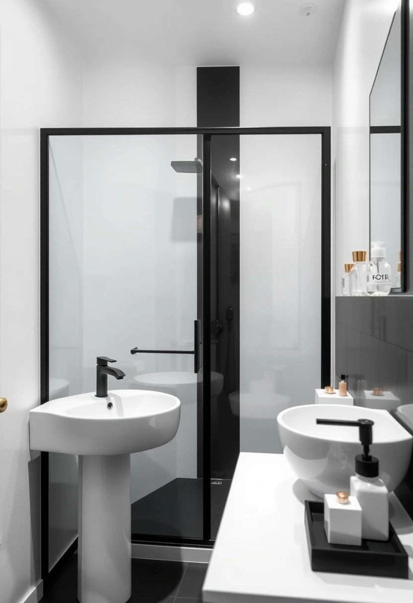 black and white bathroom ideas 16