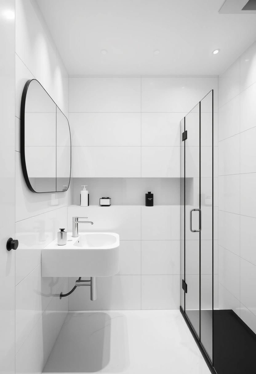 black and white bathroom ideas 19