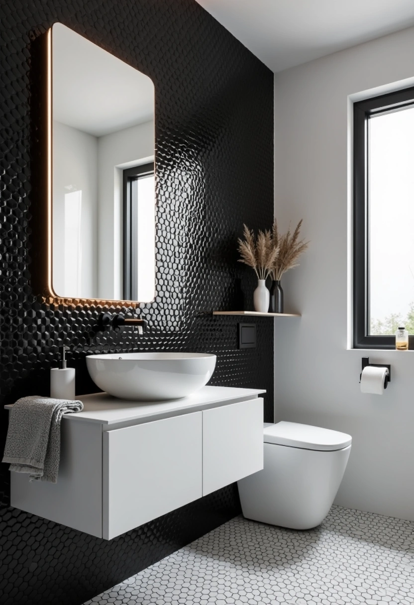 black and white bathroom ideas 4