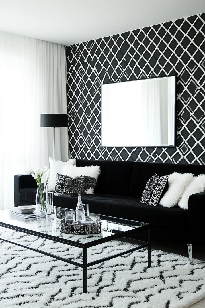 black and white living room ideas 12