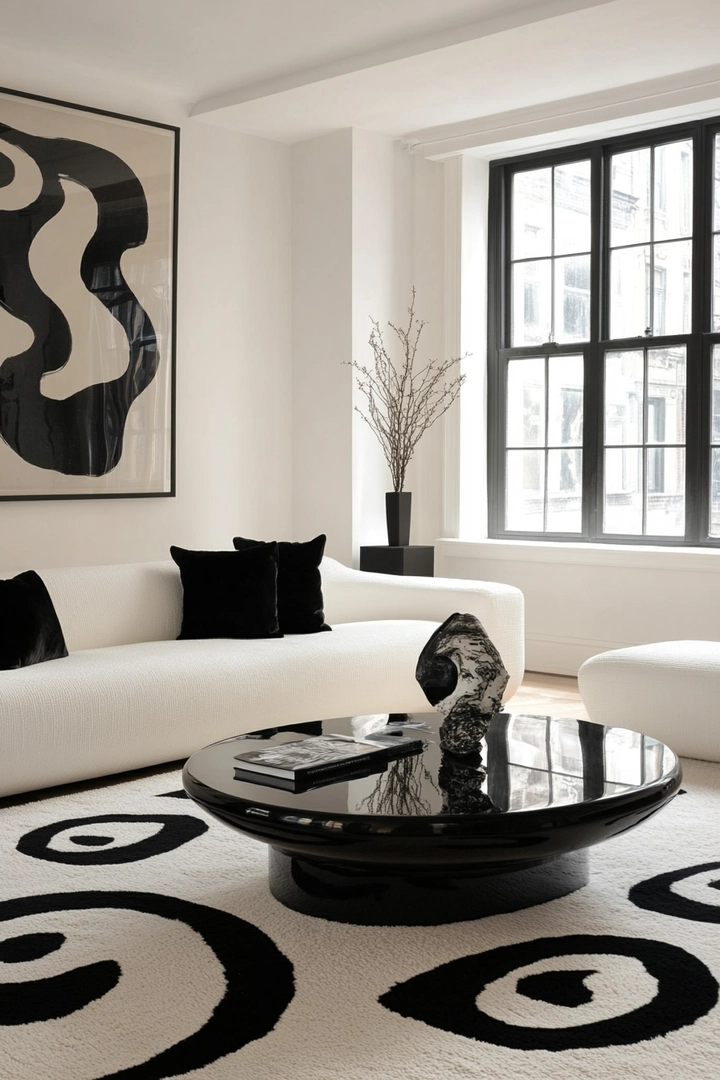 black and white living room ideas 3