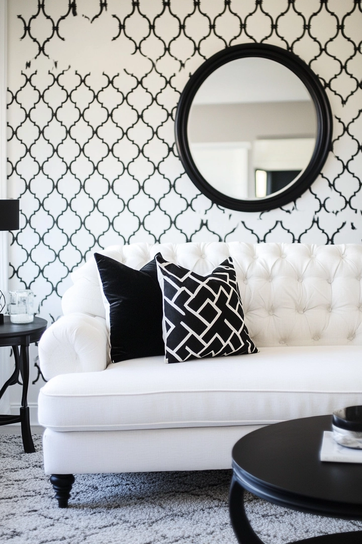 black and white living room ideas 41