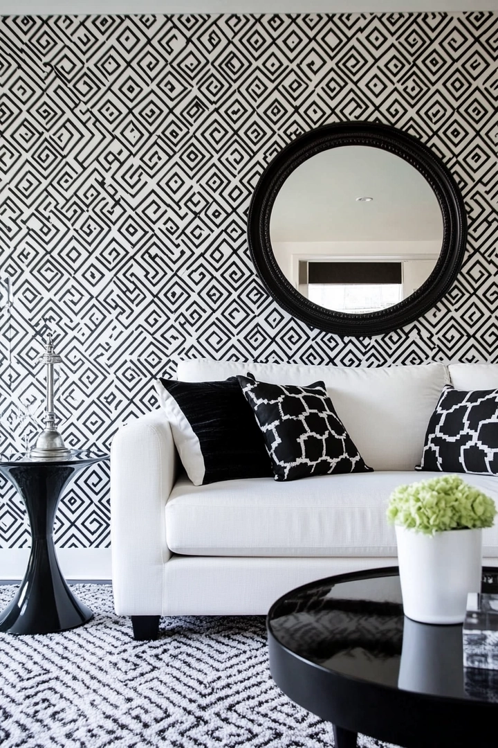 black and white living room ideas 42