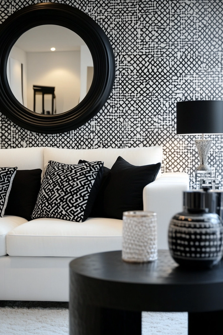 black and white living room ideas 43