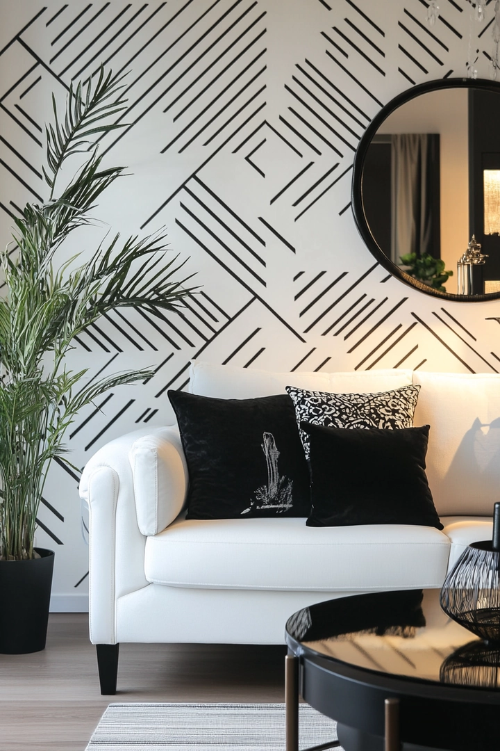 black and white living room ideas 44