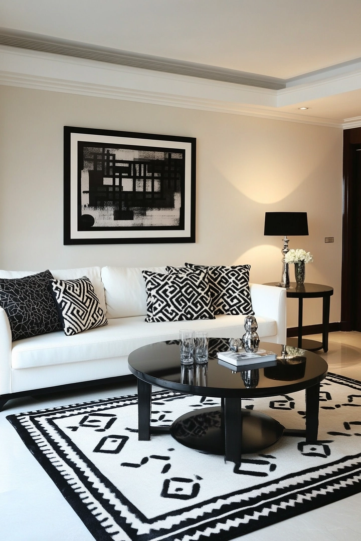 black and white living room ideas 71