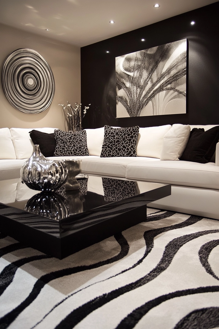 black and white living room ideas 78