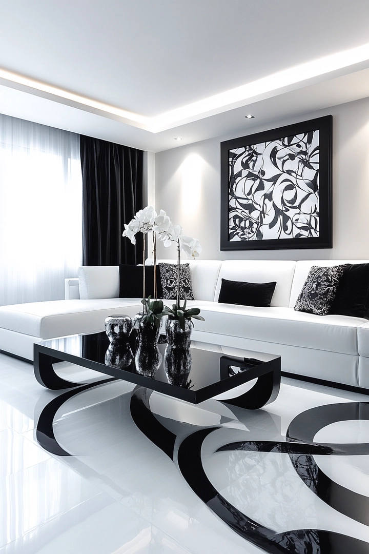 black and white living room ideas 79