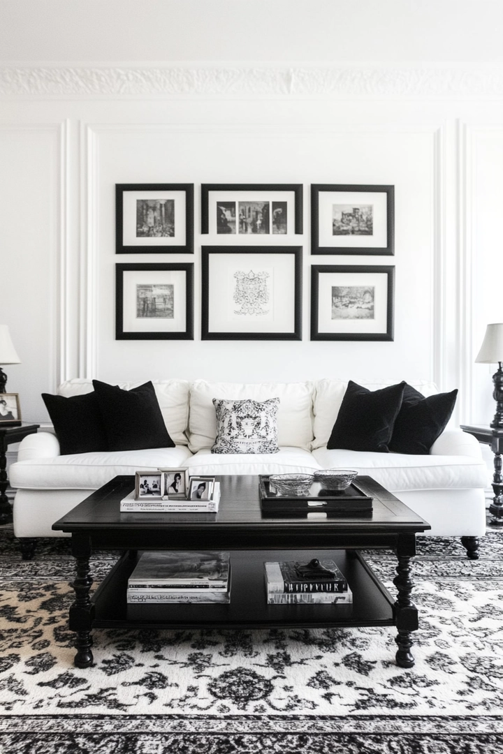 black and white living room ideas 8