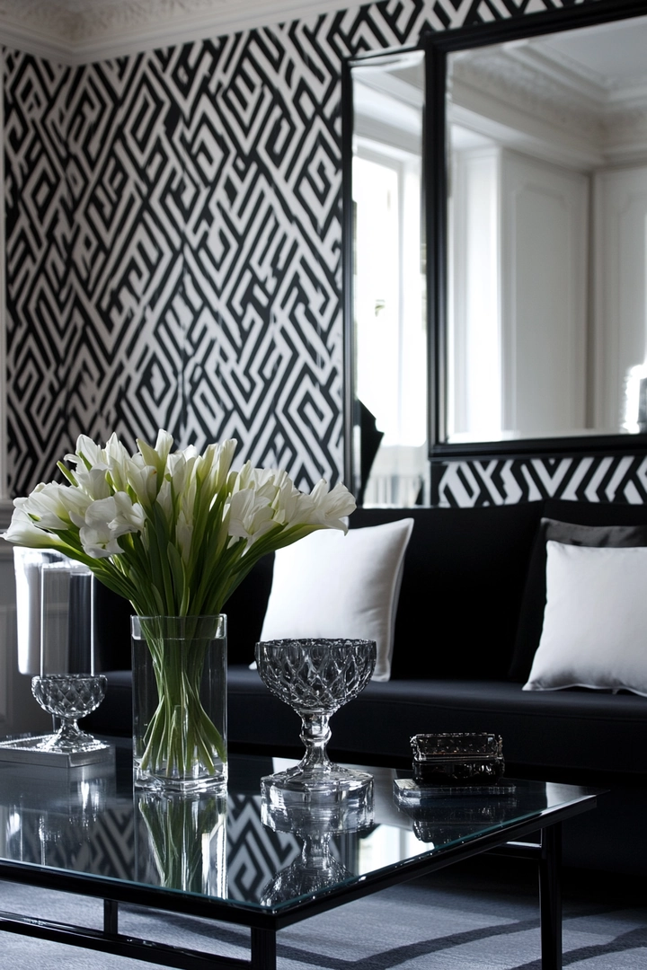 black and white living room ideas 9