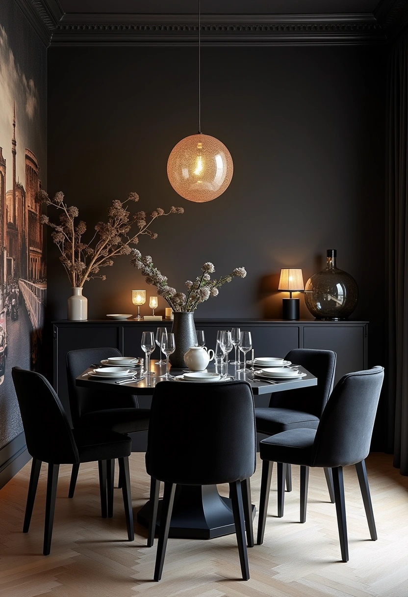 black dining room ideas 18