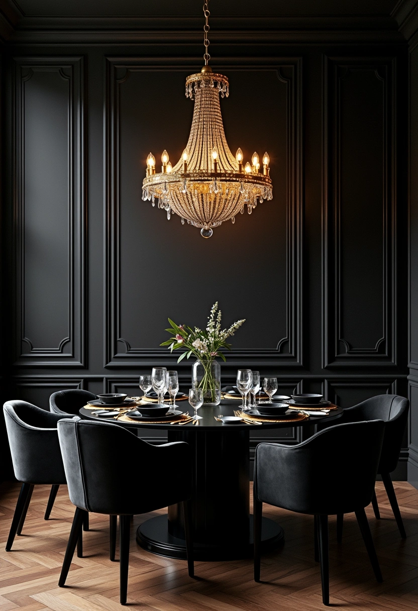 black dining room ideas 6