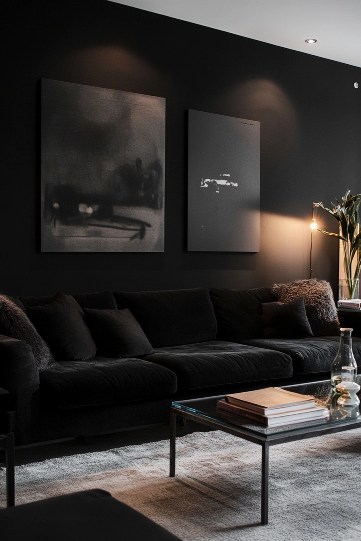 black living room ideas 2