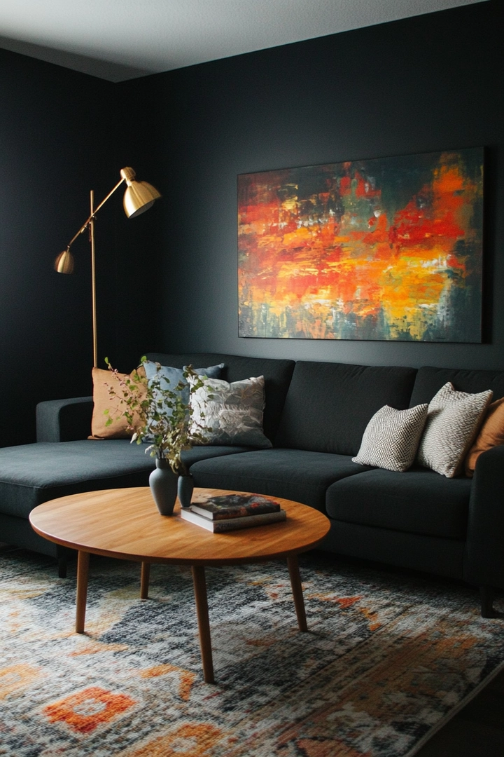 black living room ideas 8