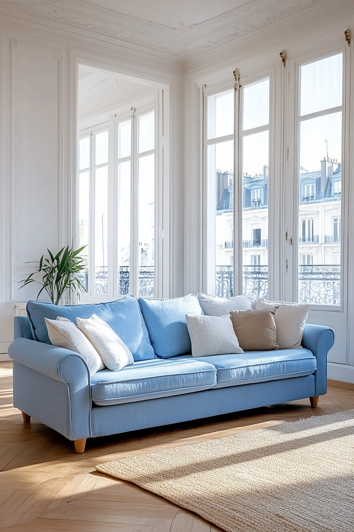 blue couch living room ideas 30