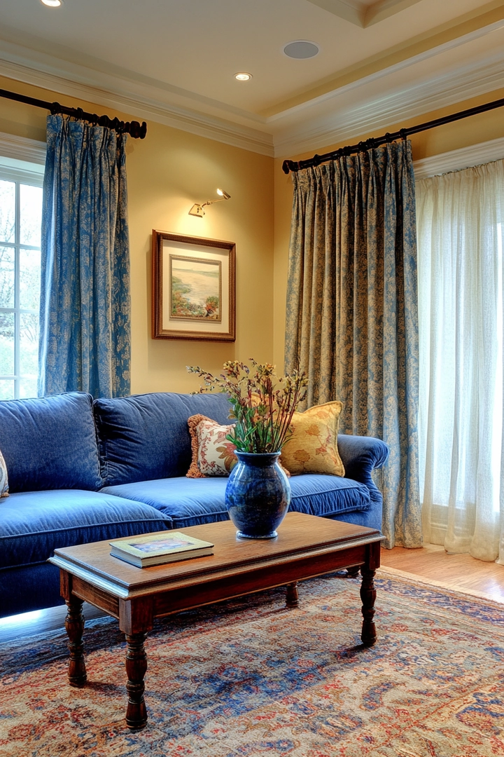 blue sofa living room curtain ideas 80