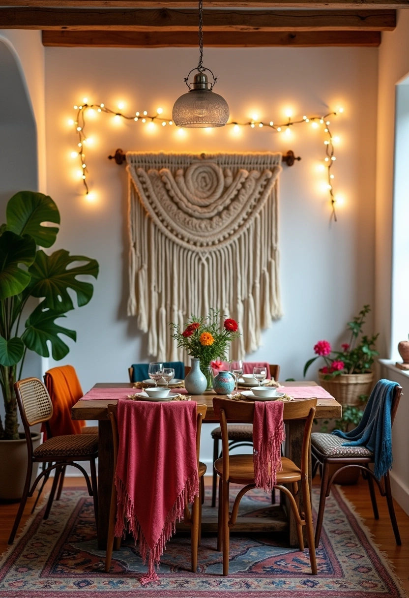 bohemian dining room ideas 1