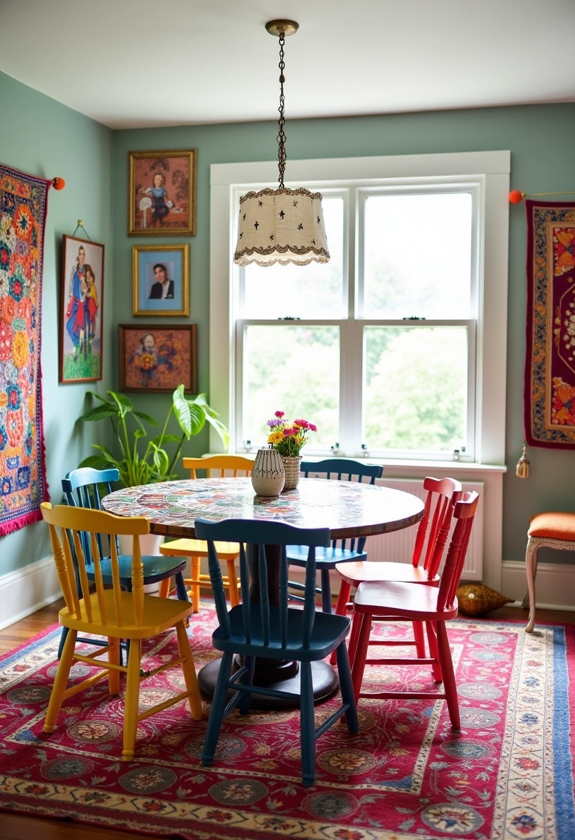 bohemian dining room ideas 11