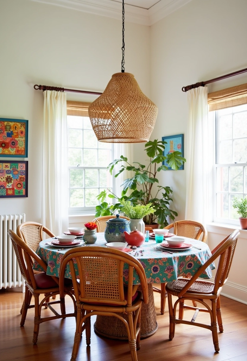 bohemian dining room ideas 2