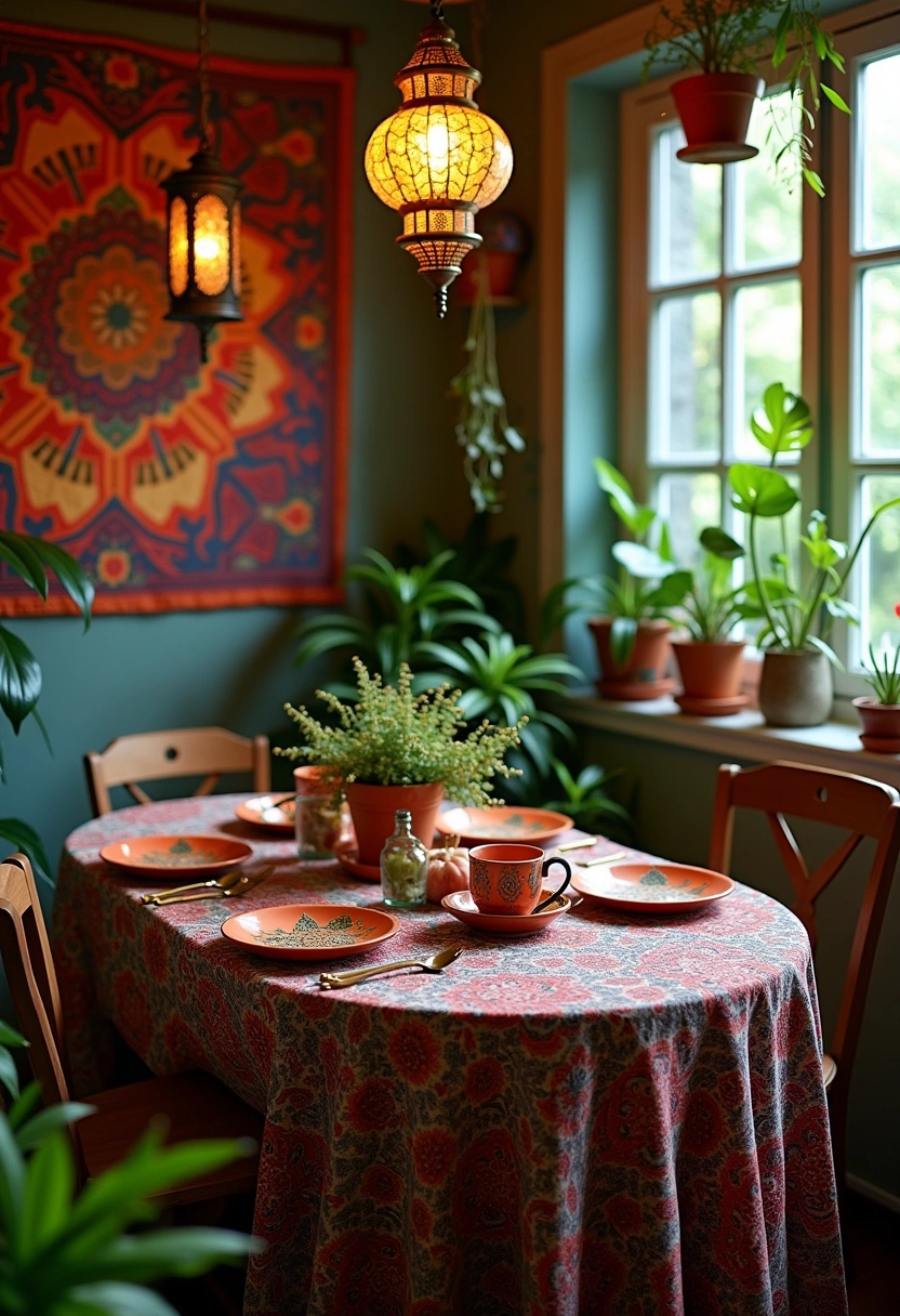 bohemian dining room ideas 5