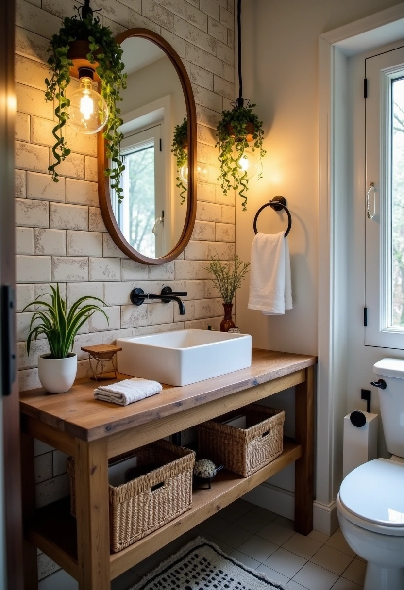 boho farmhouse bathroom Ideas 11