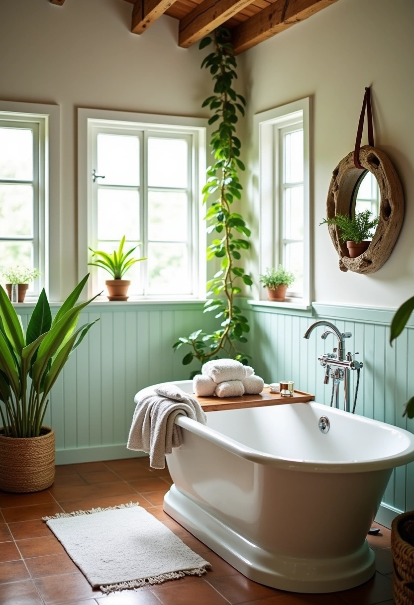 boho farmhouse bathroom Ideas 14