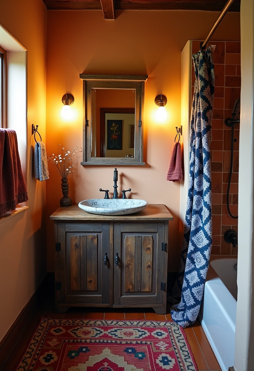 boho farmhouse bathroom Ideas 15