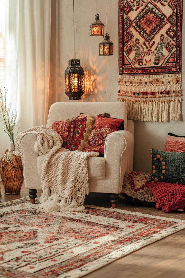 boho living room ideas 11