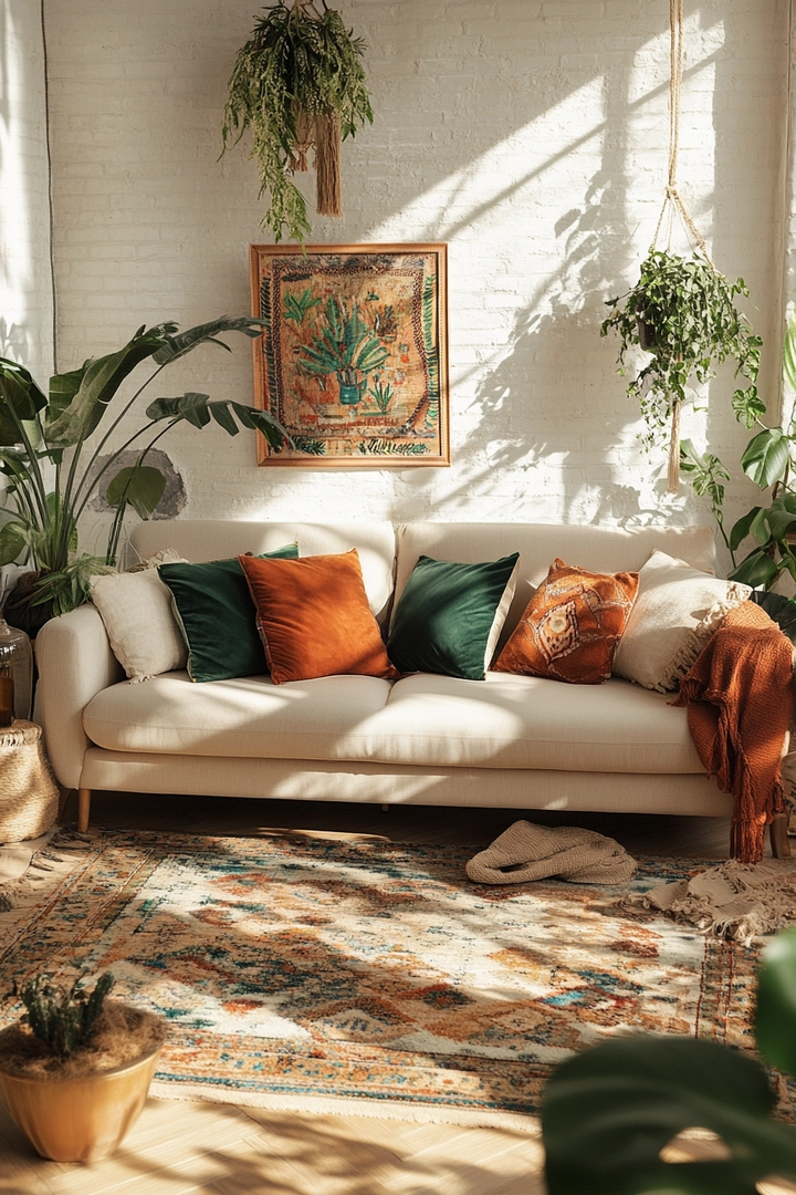 boho living room ideas 20