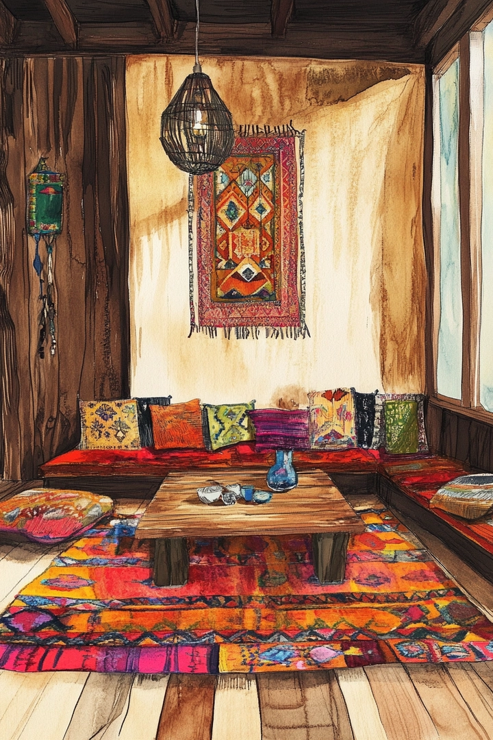 boho living room ideas 21