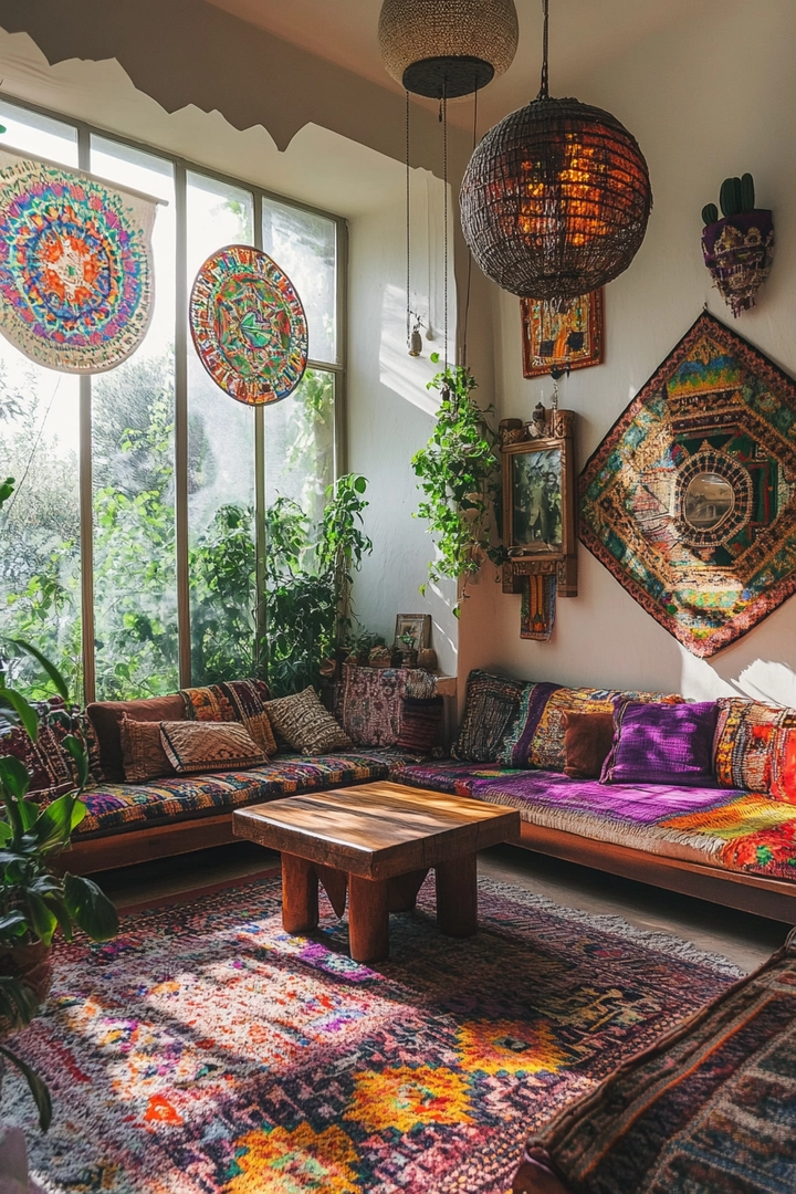 boho living room ideas 24