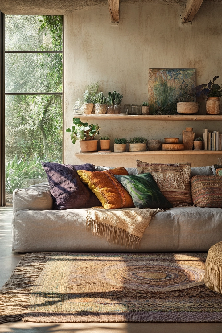 boho living room ideas 27