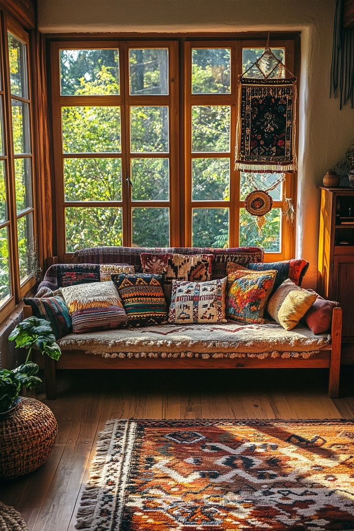 boho living room ideas 34