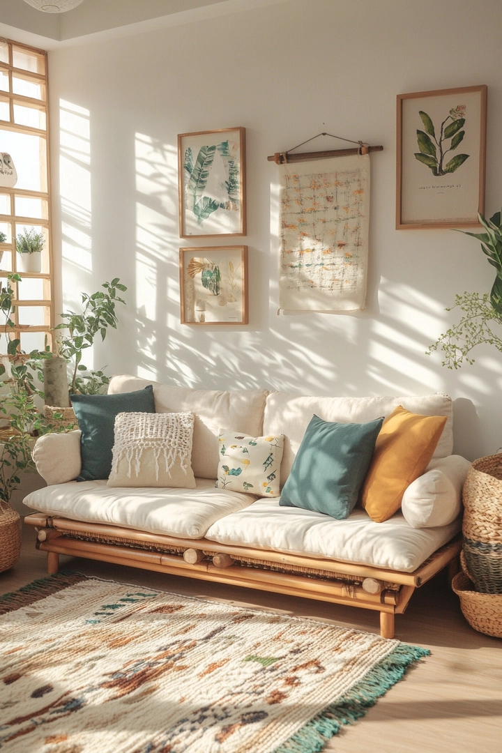 boho living room ideas 39