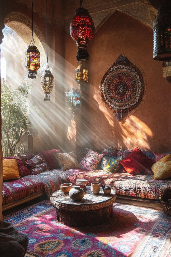 boho living room ideas 50