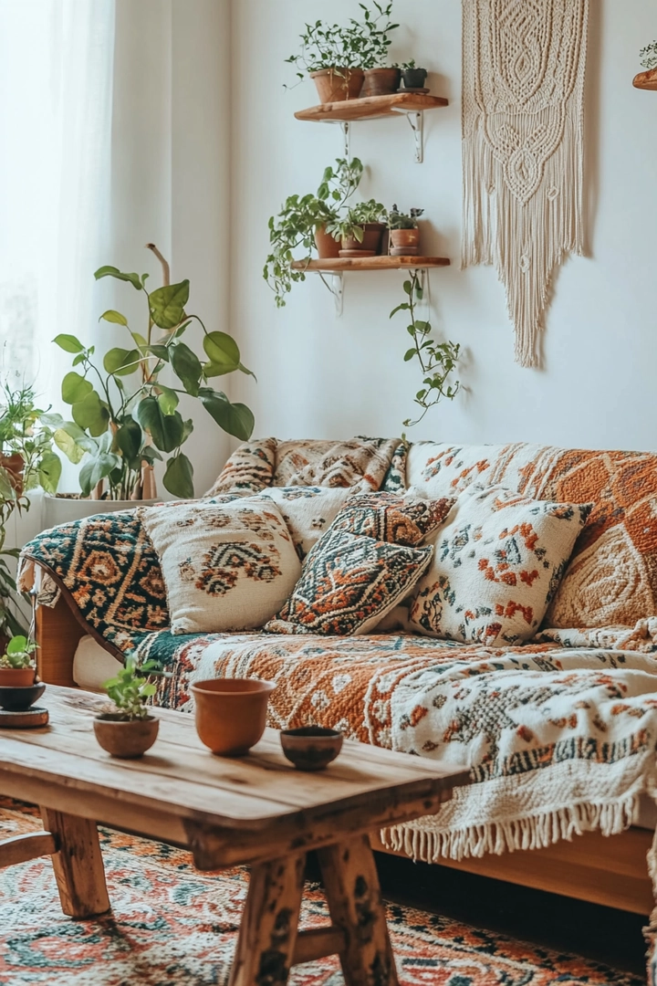 boho living room ideas 6